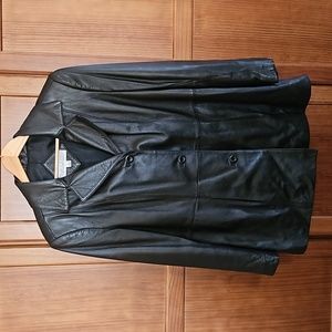Black Lambskin Jacket size large